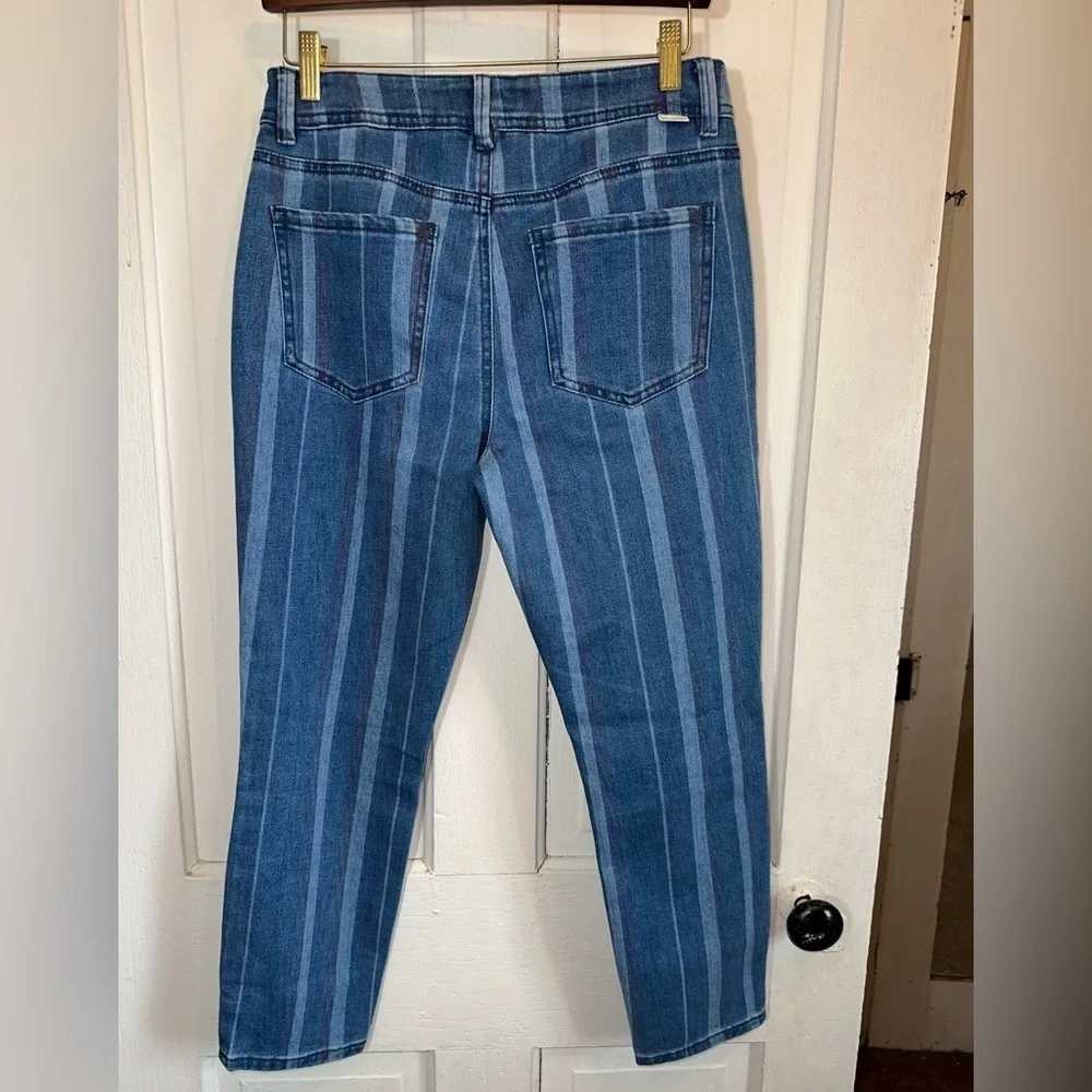 Sky and Sparrow Color Striped Skinny Jeans - Picture 4 of 5